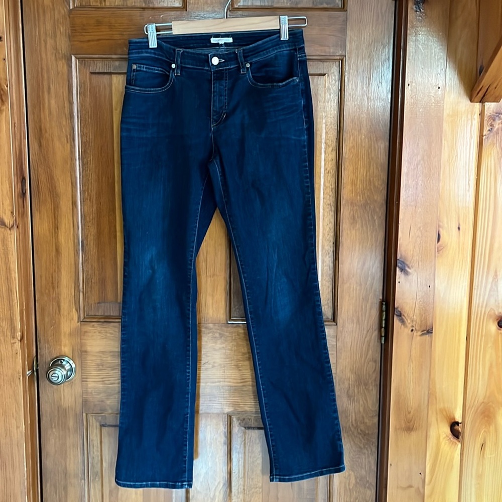 Eileen Fisher Women Dark Wash Classic Straight Denim Jeans Size 6